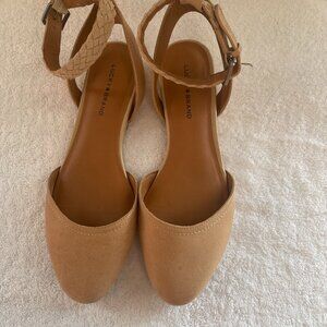 Womens Lucky Brand Ankle Strap Causia Flat 8.5